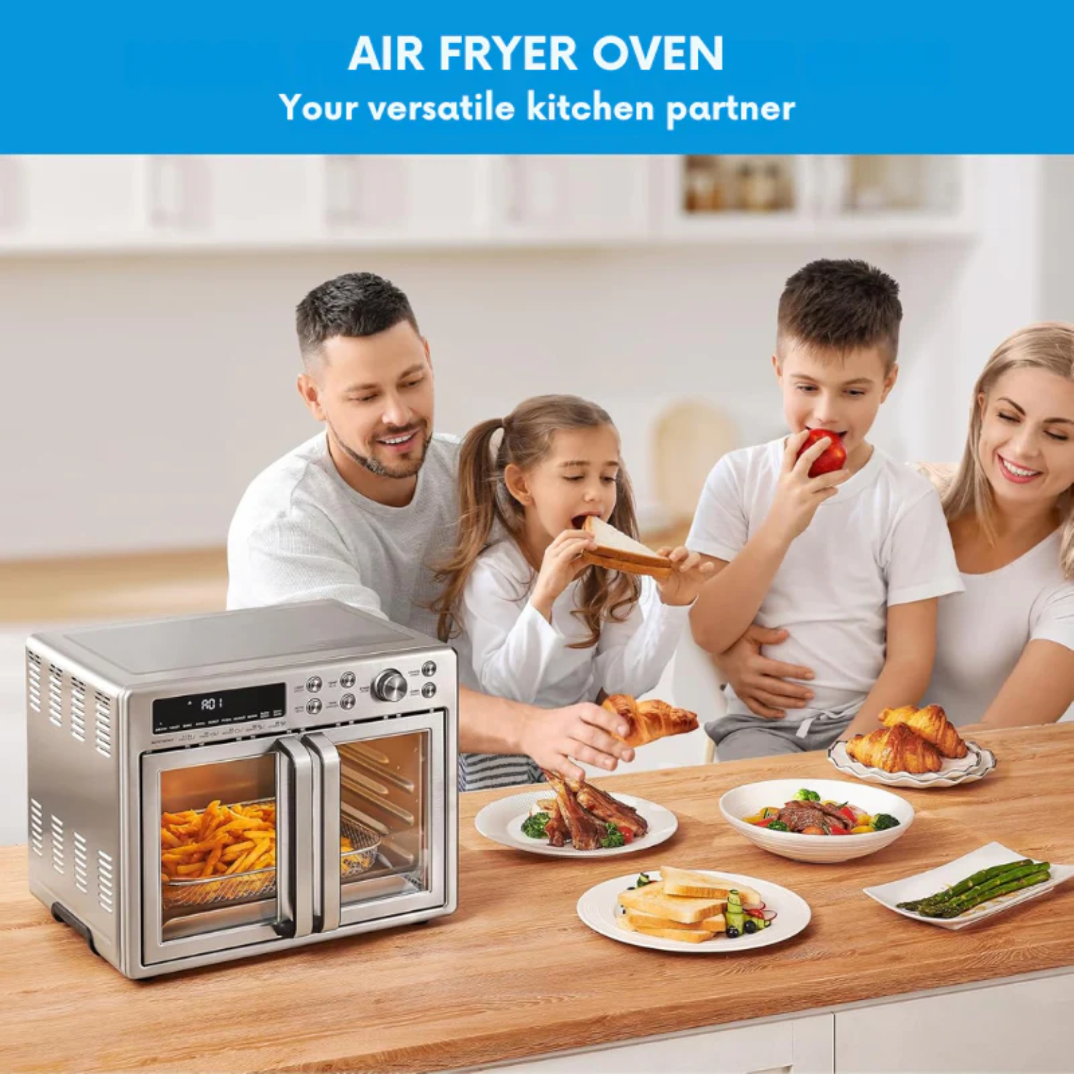 Lustris - French Door Air Fryer Oven